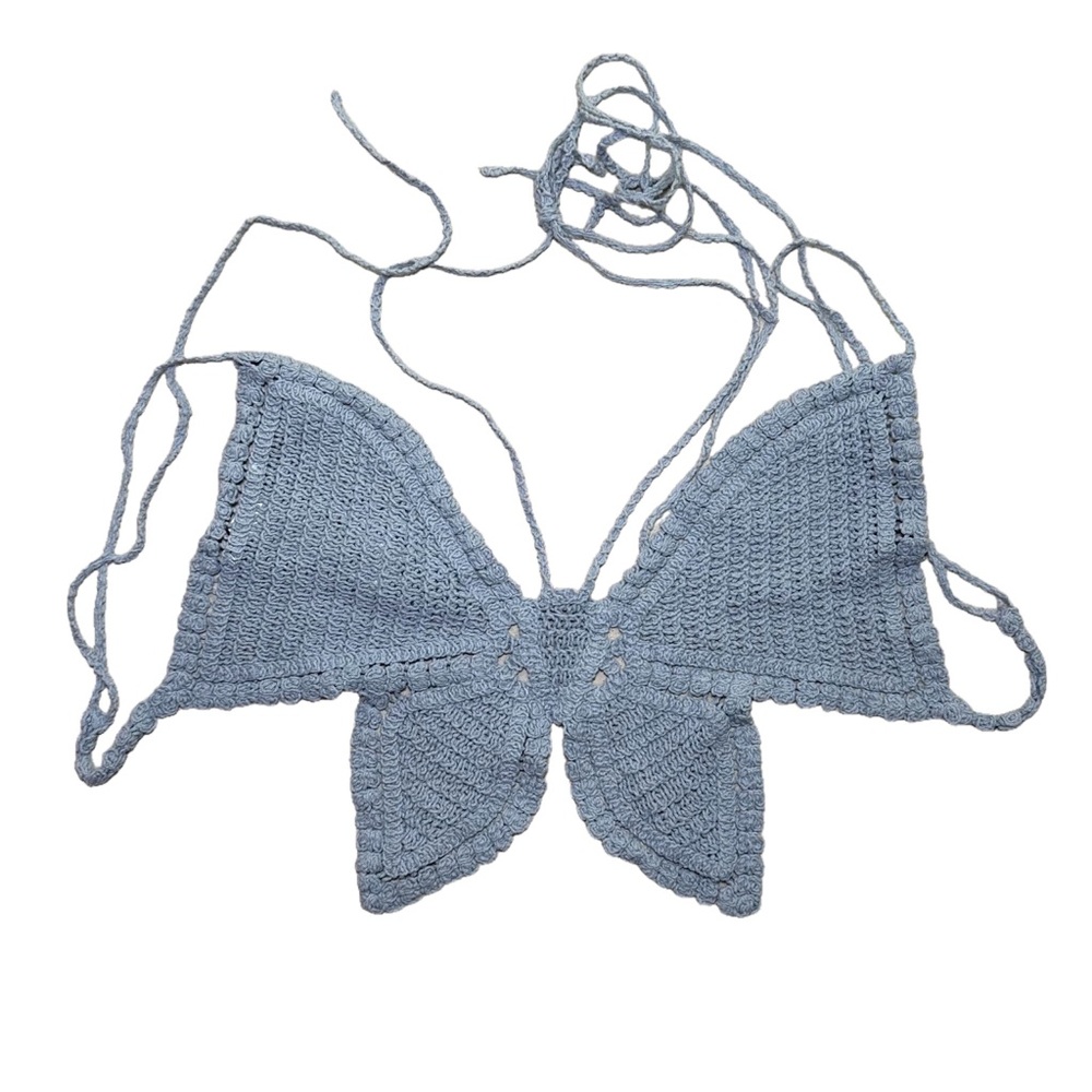 Zara Butterfly Crochet Top M-L NWOT - Picture 2 of 4
